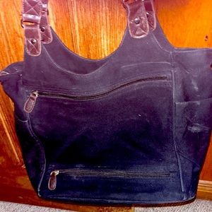 Cloth black tote bag